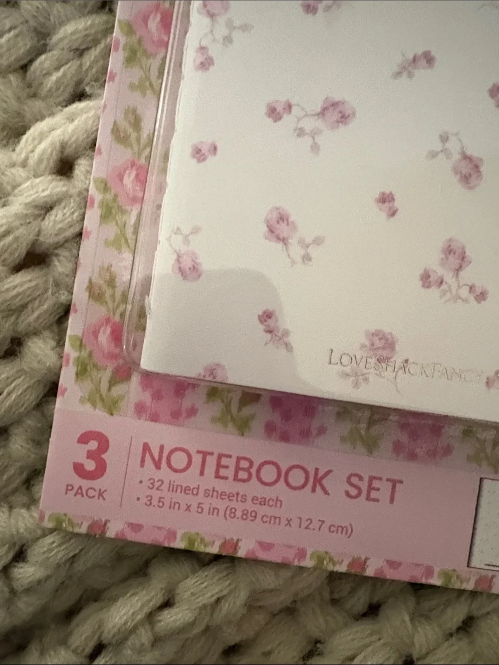 LoveShackFancy Lavender Floral Poly Folder & Notebook Set